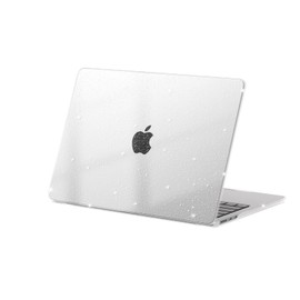 eleger Glitter Case Compatible with MacBook Air 13 inch M4 A3240 M3 A3113 M2 A2681[Matching Mac's Silver], 2025 2024 2022 Release, Clear Hard Plastic Shell Cover for MacBook Air 13.6", Clear