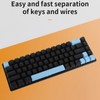 Mechanical Keyboard 68 Keys RGB Backlight Compact Wired Keyboard with