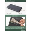 Exbeita SAMOURAI Bi-Fold Wallet, Genuine Leather, Sustainable Leather, Long Wallet,