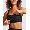 CRZ YOGA Butterluxe Women's Sports Bra Padded Without Underwire Crop