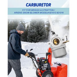 FurnyQuaint Carburetor Fit for Briggs & Stratton and Ariens Snow Blower Replace 921013 921016
