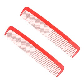WHAMVOX 2pcs Giant Wide Comb Bulk Ribbons Pouches Multifunctional Combs Stickers Large Makeup Case Bilateral Shaving Brush Razor Cover Shave Brush Case Large Extra Large Combs Red Plastic