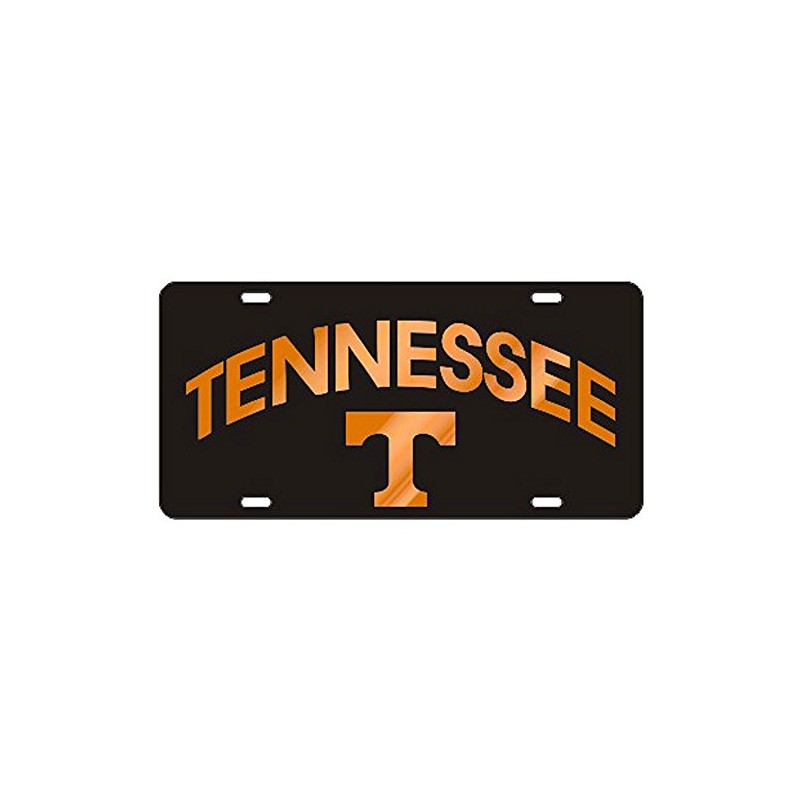 Craftique Tennessee Volunteers Black TN/T Laser Cut License Plate