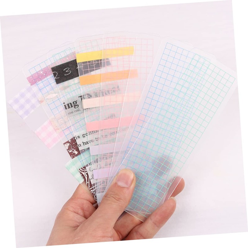 Gadpiparty 45Pcs Washi Tape Sub Packing Boards Sturdy Plastic Tape