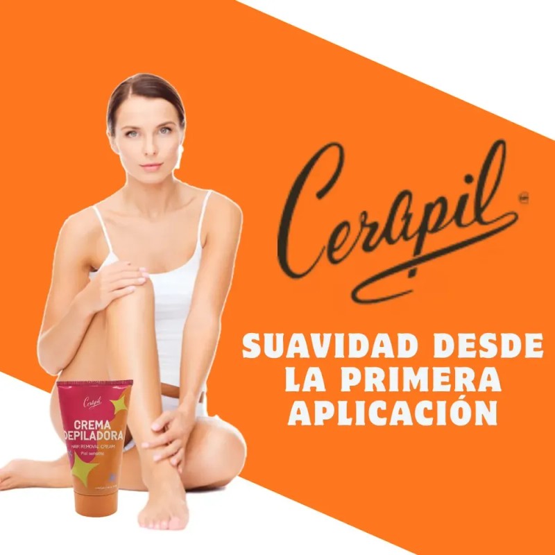 Crema Depilatoria Cerapil Corporal de 150g para Depilación Sin Dolor