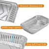 MOERDIFFER 30Pcs Aluminium Foil Baking Trays, Disposable Aluminium Foil Trays