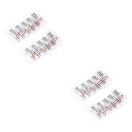 Healeved 20 Pcs Nail Art Forms Nail Art Extension Forms Nail Extension Forms Acrylic Nail Forms Reusable Metal Nail Art Tip Shape Guide Builder for Nails Reusable Nail Forms Manicure Extend