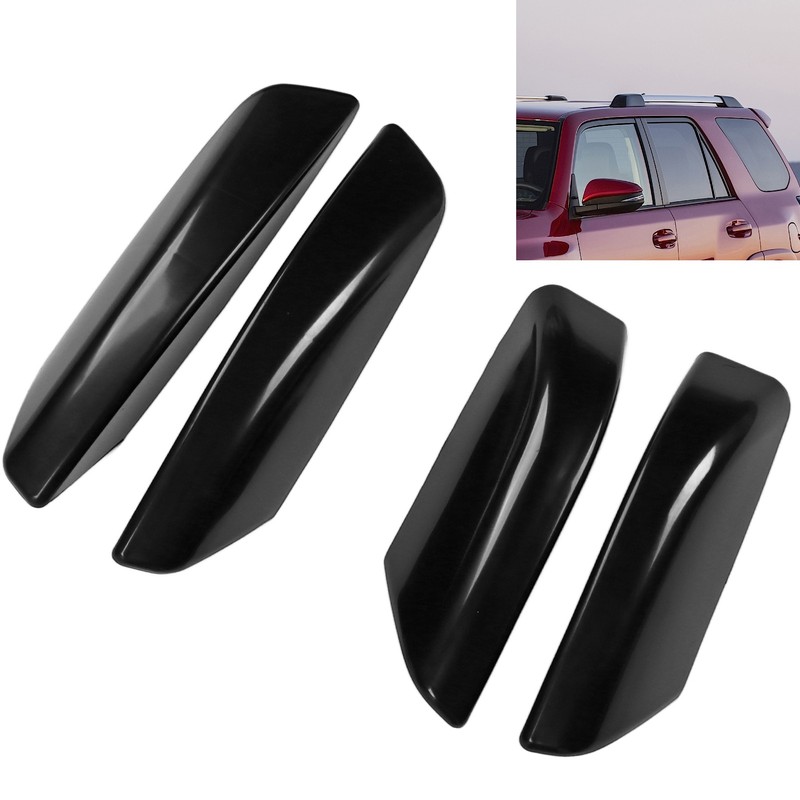 4 Pcs Roof Rack Rail End Cover Shell Cap Car