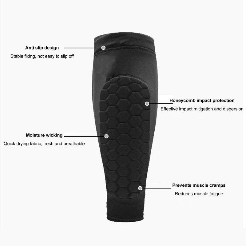 2PCS Soccer Leg Sleeves for Adults Anti Slip Breathable Calf