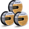 0.035 flux core welding wire, 3 Spools E71T-GS Low Splatter