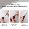 4 x Impact Wrench Bit Adapter, 1/2 to 1/4 Inch