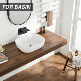 BEIYI Waterfall Tub Faucet, Matte Black 304 Stainless Steel, Wall Mount, 4 Inch Bath Tub Spout, Fast Filling, Easy Installation