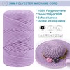 Cordón de macramé trenzado de poliéster