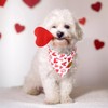 CROWNED BEAUTY Valentines Day Dog Bandanas Reversible Small 2 Pack,