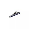 Unbranded Blue Tie clip for Suit on Black Nickel Tie