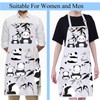 BNQL Cute Panda Aprons for Women with Pockets - Funny