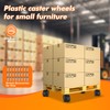 2” Large Furniture Wheels Set of 4 Plastic Nylon Casters