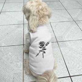 'Rose with Arrow' Pet Dog/Cat T-Shirt (PT00153949)