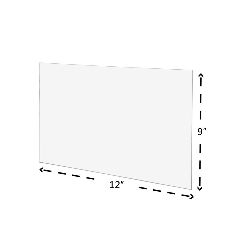 Clear Acrylic Plexiglass Sheet - 1/8" Thick Cast - 9"