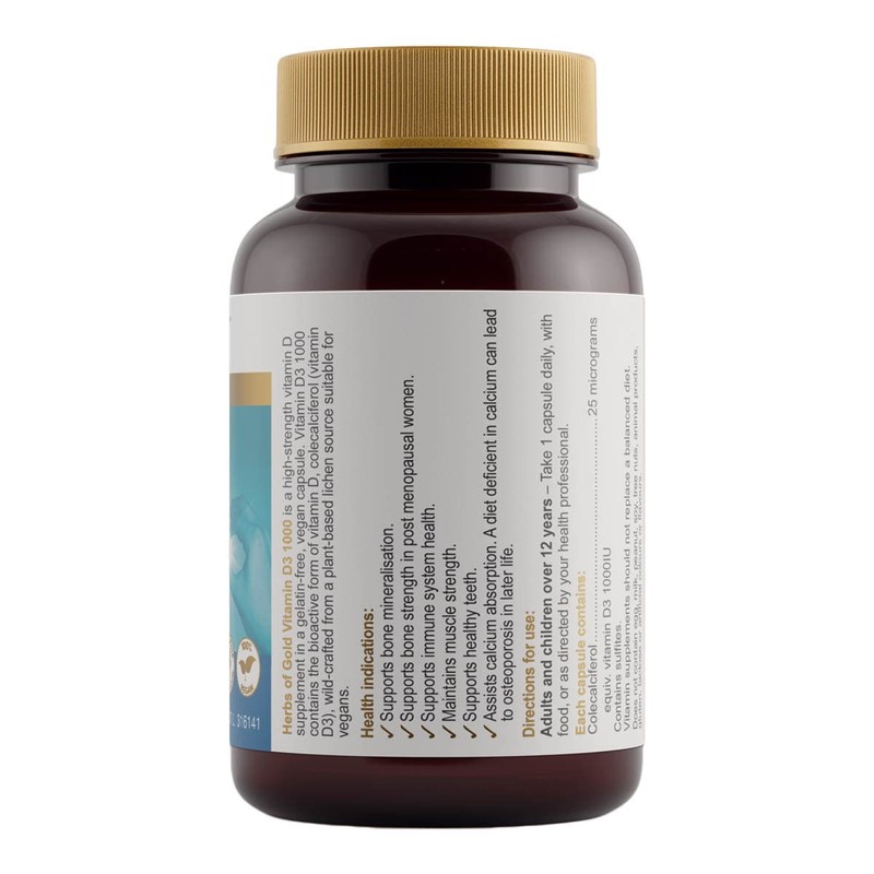 Herbs of Gold Vitamin D3 1000 - 240 Capsules, 240