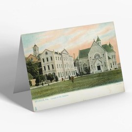 GREETING CARD - Vintage Alabama USA - Mobile. Convent of the Visitation (b)