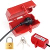 Washing Machine Plug Lock, Power Plug Protection Box with Padlock,