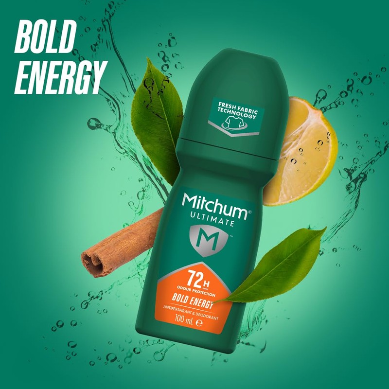 Mitchum Men's Mitchum Ultimate 72H Roll-on Bold Energy