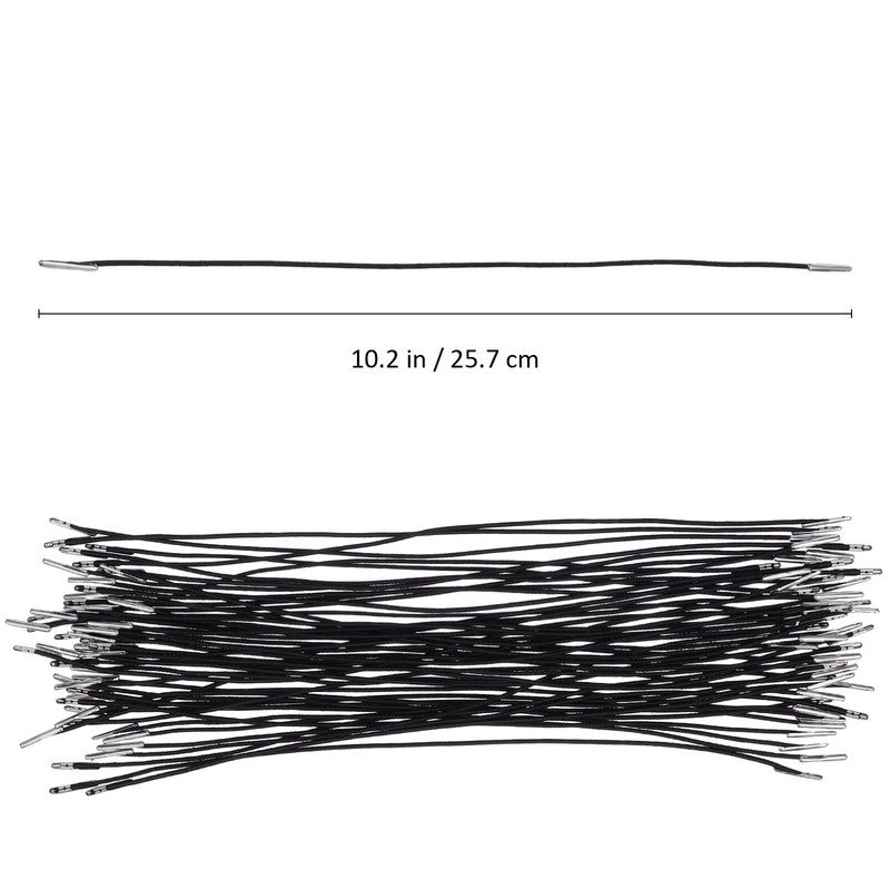 Operitacx 50 Pack Elastic String for Masks, Elastic Barbed Cord