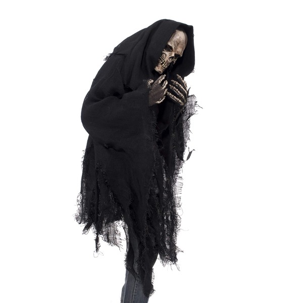 Zagone Studios Men's Grim Reaper Costume with Rotting Shirt, Black,