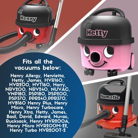 Avern Genuine Numatic Hepa-Flo Henry Hetty NRV Vacuum Cleaner Dust Bags (Pack of 10 + 5 Freshener Sticks)