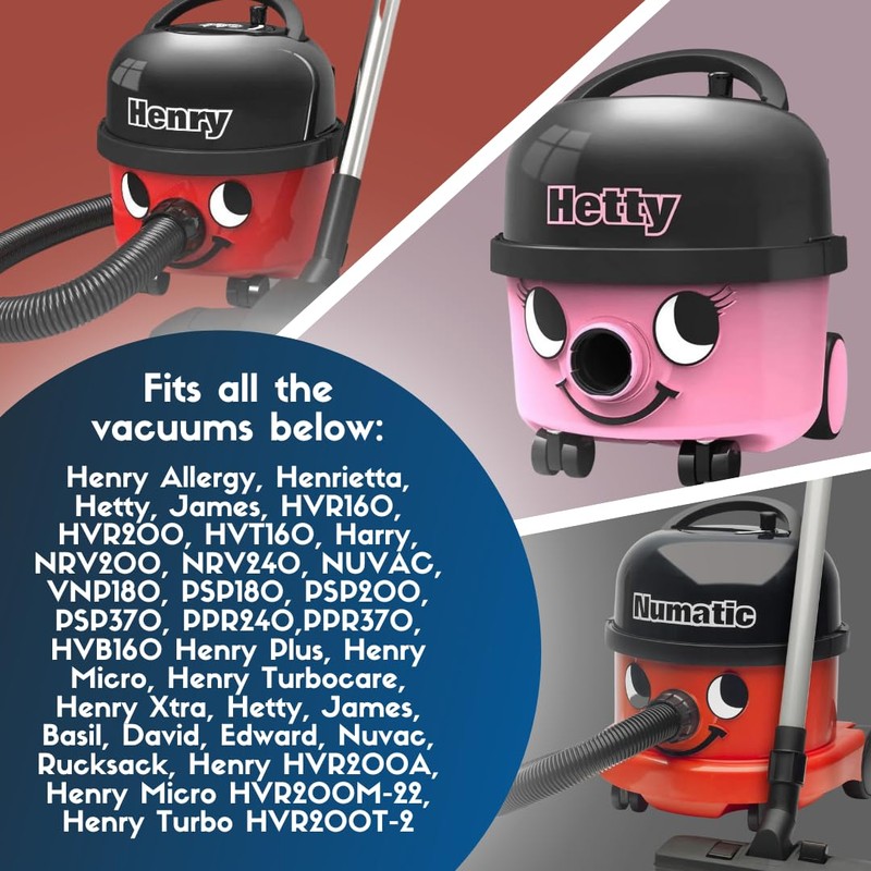 Avern Genuine Numatic Hepa-Flo Henry Hetty NRV Vacuum Cleaner Dust