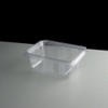 Cristal 250 ml Clear Hinged Lid Salad Container, Pack of 50