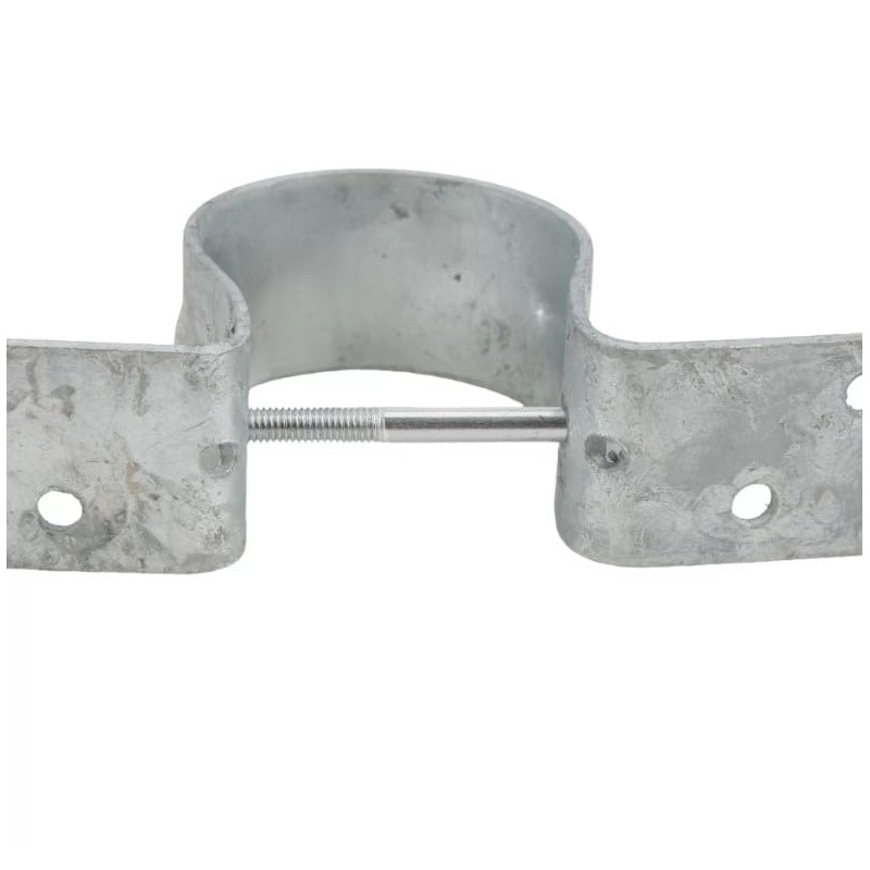 2 3/8" Galvanized Steel Pipe Grip Fence Brackets (Pack of