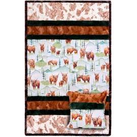 Shannon FABRICS Minky Picture Perfect Cuddle Cattle Co Cuddle Kit Quilt Kit