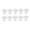 30pcs Hearing Amplifiers Eartips Soft Silicone White Accessories Replacement Earbud