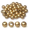 120 15mm Wood Beads - Hole 7mm for Macrame Projects,