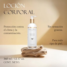 MARIE D' ARGAN Loción Corporal Hidratante 360ml, Nutre, Repara Y Suaviza Piel Seca, Textura Ligera No Grasosa, Con Aceite De Argán, Jalea Real, Vitami