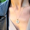 Shiny Cross Coin Necklace for Women | 2 cm Pendant