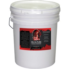 50 lb Red Hot Devil Lye Sodium Hydroxide, Import Material, High Grade Caustic Soda Beads