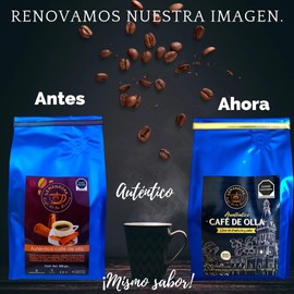 Auténtico Café De Olla, Mezcla De Café, Piloncillo Y Canela proceso artesanal 500 gramos