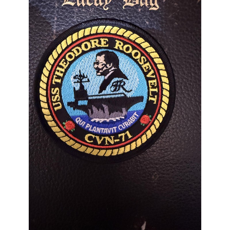 USS Theodore Roosevelt CVN-71 Patch –Hook and Loop, 4"