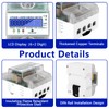 LCD Digital Electricity Meter, 3 Phase Electricity Meter, DIN Rail,