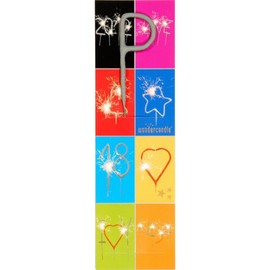 Wunderkerze mit dem Buchstaben P ca. 6,5cm wondercandle