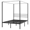 VEVOR Canopy Bed Frame Full Size, Metal Canopy Bed with