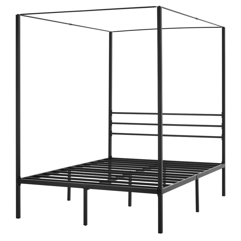 VEVOR Canopy Bed Frame Full Size, Metal Canopy Bed with