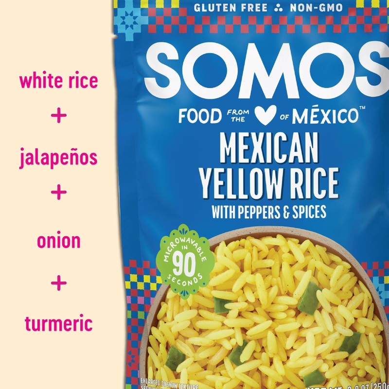 SOMOS Mexican Yellow Rice | Gluten Free, Non-GMO & Microwavable