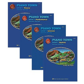 Piano Town Level 1 Learners Pack - Lesson, Theory, Performance and Technic Books