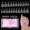 Saviland Nail Tips Kit - 240PCS Medium Coffin Shape Nail