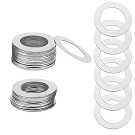 Qrity Pack of 50 Flat Washers M4 Round Washers 4 x 8 x 0.2 mm 304 Stainless Steel Flat Lock Washers for Bolts and Screws
