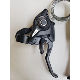 Unbranded SHIFTER SET HB ST-EF51-7 TRIGGER / V-BRAKE 2F 7x3 BLACK for 21 speeds